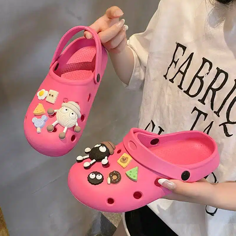 WechatIMG4118 Cute Food Charm Clogs for Kids – Soft & Lightweight Cartoon Slip-Ons | Kroks BD - Image 1