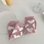 Fluffy Heart Lounge Socks – Soft Cozy Winter Warm Socks for Women - Image 4