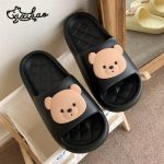 Cute Bear Face Cushion Slides | Soft Quilted Sole Comfortable Indoor & Outdoor Slippers - Image 3