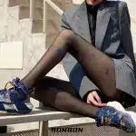 Butterfly Print Sheer Stockings – Aesthetic Black Tights - Image 6