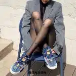 Butterfly Print Sheer Stockings – Aesthetic Black Tights