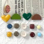 Minimal Heart & Geometric Clog Charms Set – Neutral Aesthetic Shoe Accessories - Image 2