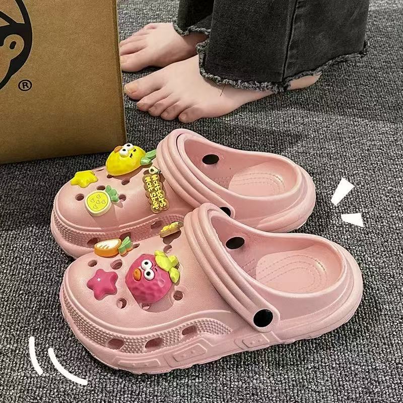 Weixin Image_2026-02-09_203254_591 Cute Cartoon Charm Pink Clogs – Soft Cushion Everyday Comfort - Image 1